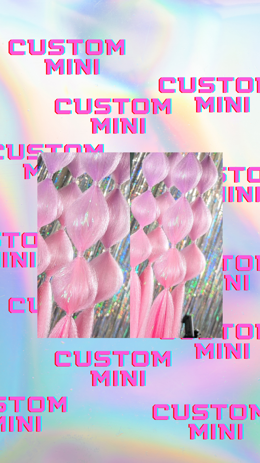 Mini Tie-in festival hair extension braid - CUSTOM ORDER