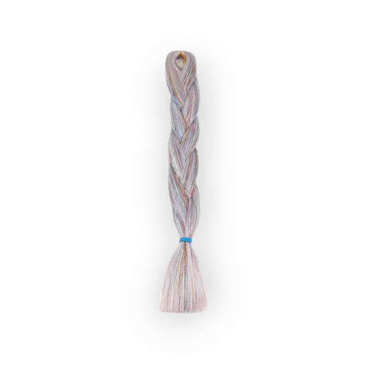 Tinsel Braiding Hair -  Festival Edition 💖 Silver Multi