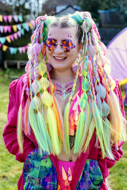 CUSTOM ORDER - Tie-in festival hair extension braid set