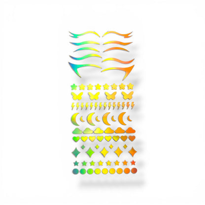 HOLO EYES self adhesive holographic eye stickers - 4.0 ( sample )