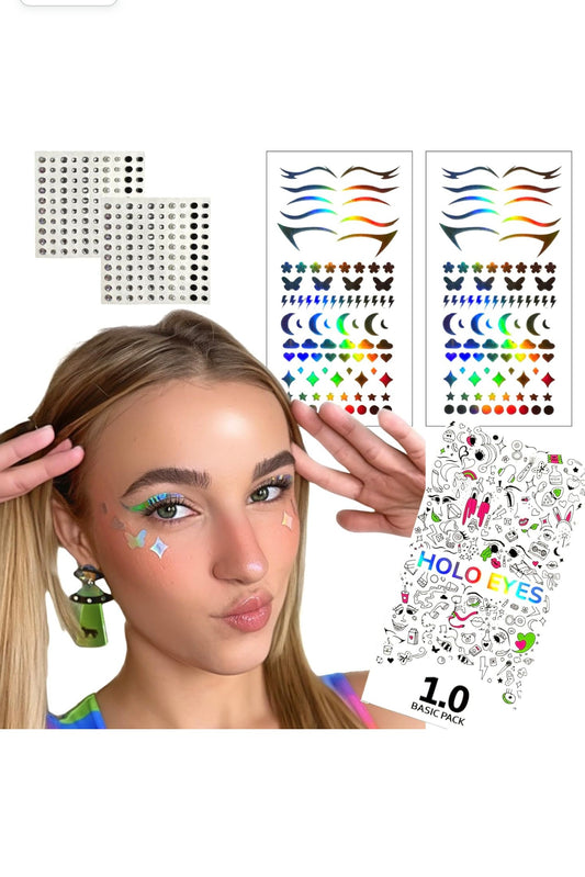 HOLO EYES self adhesive UV eye stickers - Holographic