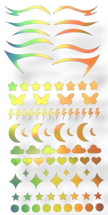 HOLO EYES self adhesive holographic eye stickers - 4.0 ( sample )